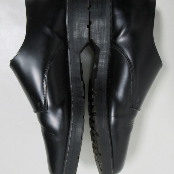 Solovair Men's Black Hi-Shine Double Buckle Monk Shoe Size 12.50 US / 11.5 UK - Picture 11 of 12